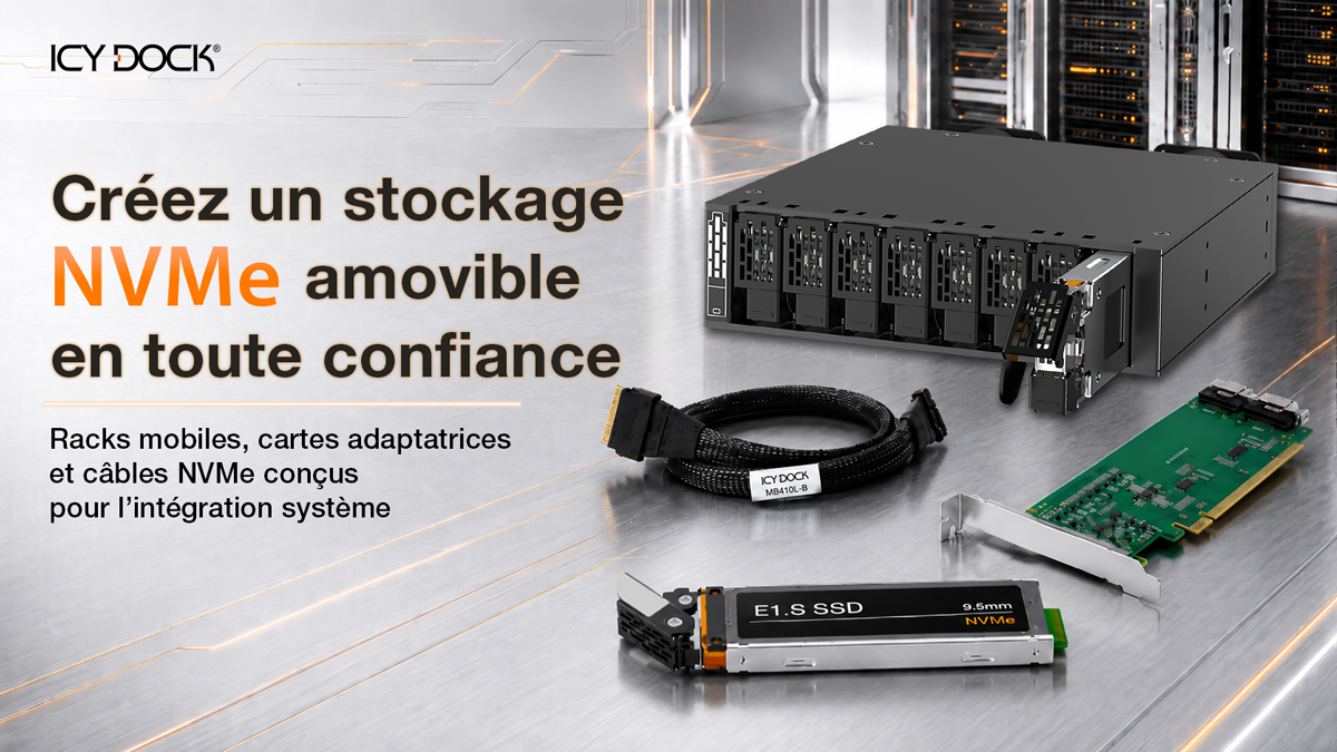 Concevez votre stockage NVMe amovible en toute confiance