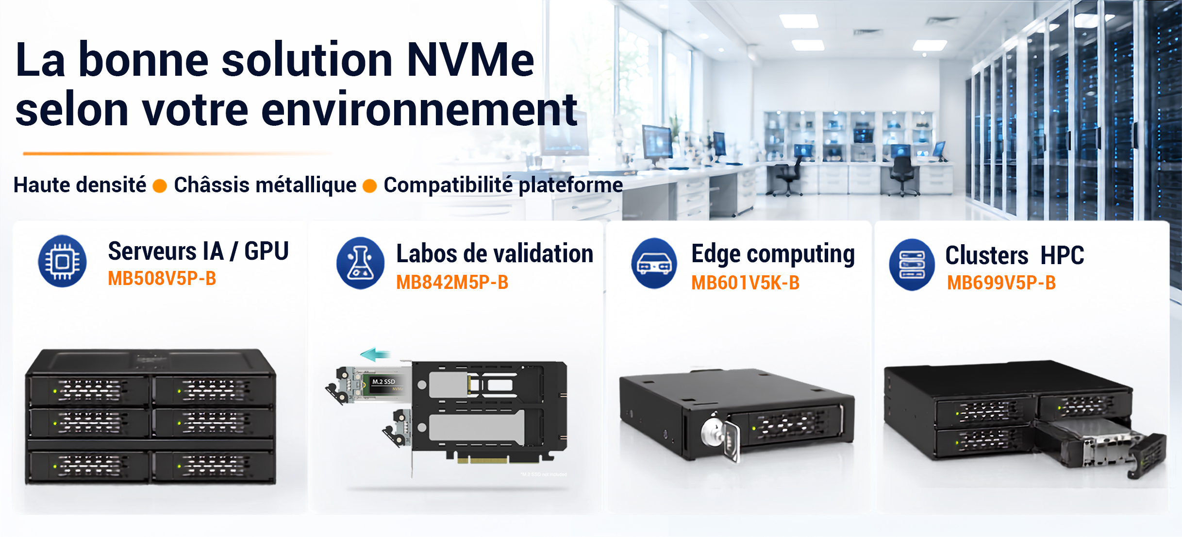 La bonne solution NVMe selon votre environnement