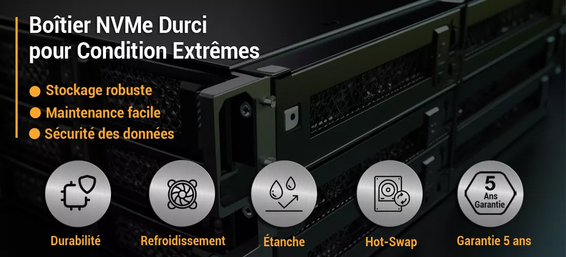 Boîtier NVMe Durci