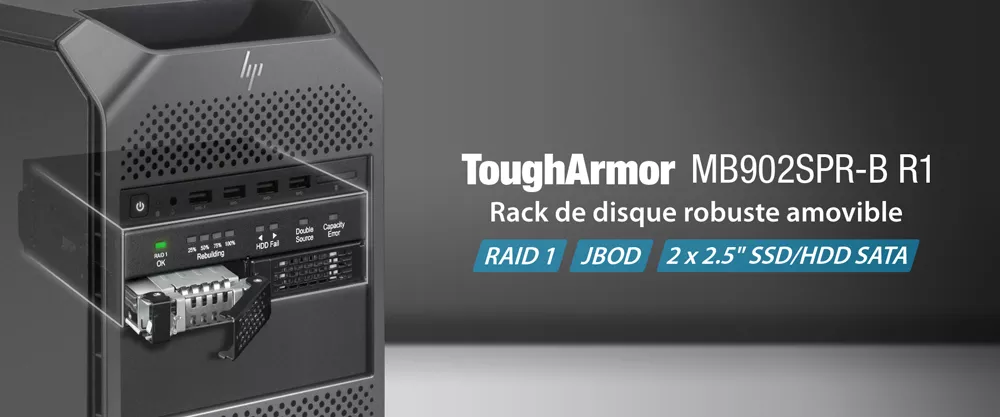 MB902SPR-B R1
Rugged Removable Drive Enclosure
