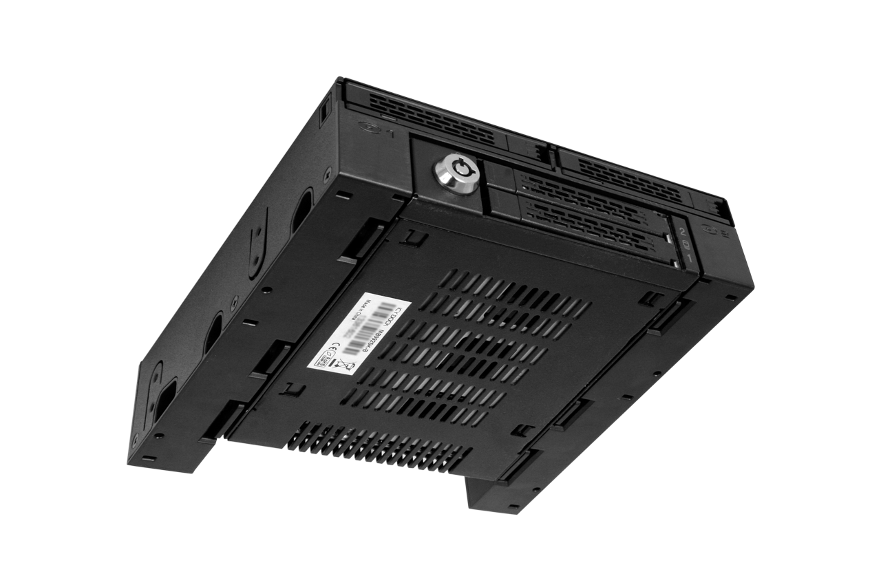 Rails de montage HDD/SSD, InLine®, 2,5-3,5, seulement cadre et vis, noir -  Carte mère - Achat & prix