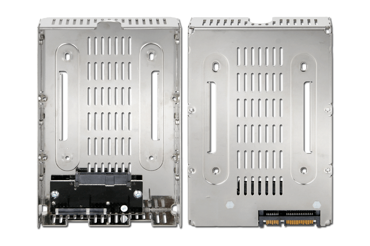 2X RGBS 2.5 SSD vers Disque Dur SATA 3.5 Disque Dur Adaptateur Caddy  Plateau Cage Hot Swap Plug convertisseur Compatible avec Toutes Les bacs de