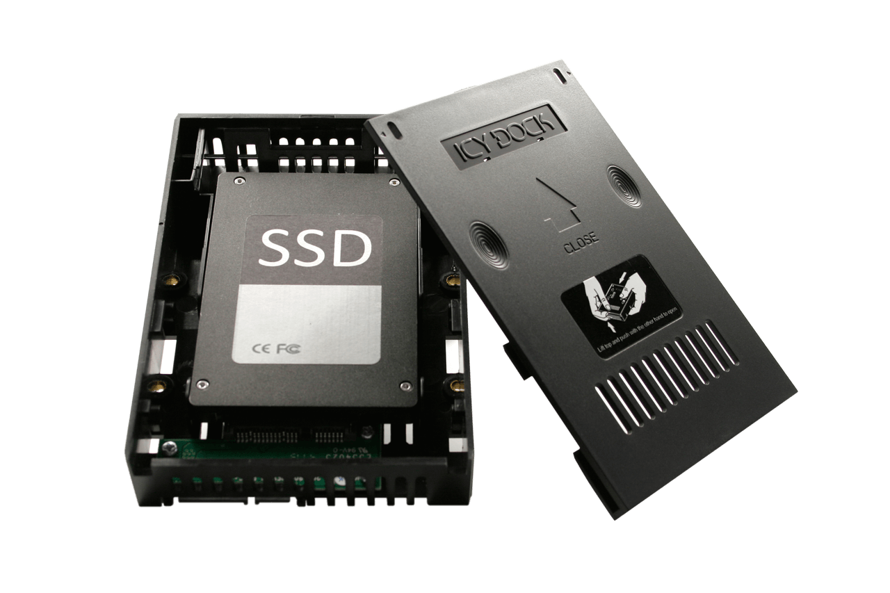 Support de Montage Interne pour Disque Dur SSD HDD Cage 5 Pouces 4 Baies