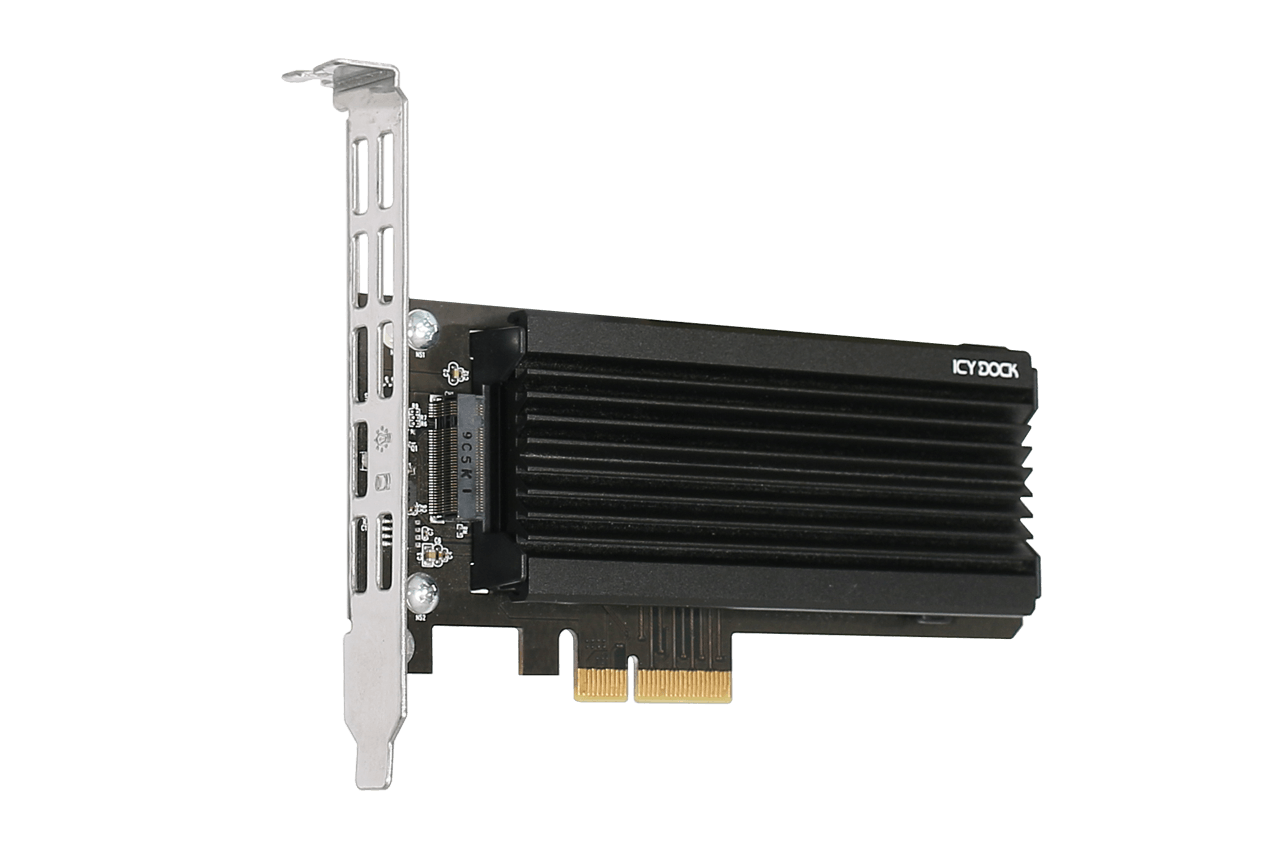 MB987M2P-1B_1 adaptateur SSD M.2 NVMe vers PCIe 3.0/4.0 x4 avec dissipateur  de chaleur et support PCIe