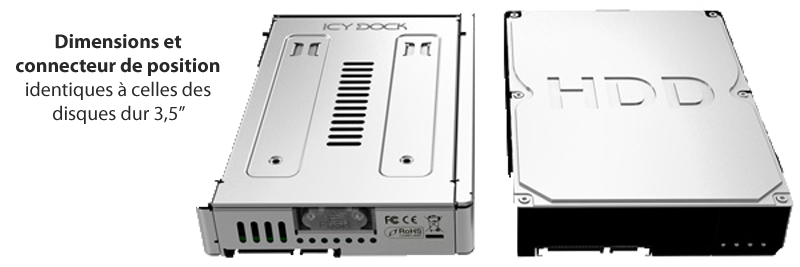 Adaptateur disque dur 2.5 vers 3.5 IcyDock